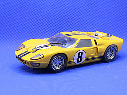 Slotcars66 Ford GT40 Mk2 1/32nd Scale Scalextric Slot Car yellow #8 Le Mans 1966    